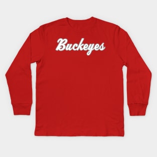 Buckeyes Script Kids Long Sleeve T-Shirt